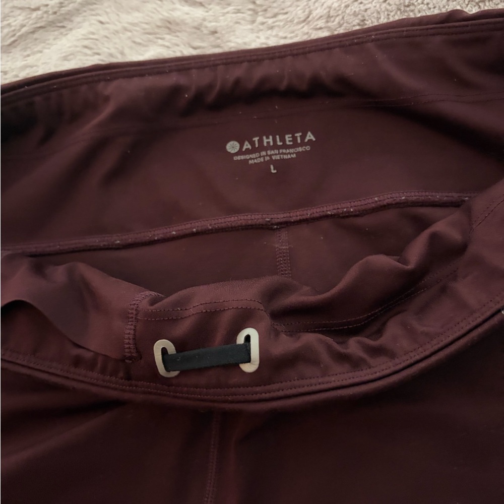 Athleta Deep Burgundy/Maroon Leggings - Picture 3 of 6